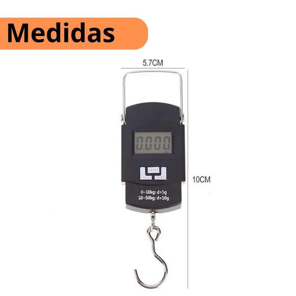 Balança Portátil Digital Alta Precisão Até 50kg Mala Bagagem - Armazém135 Imagem de Balança Portátil Digital Alta Precisão Até 50kg Mala Bagagem