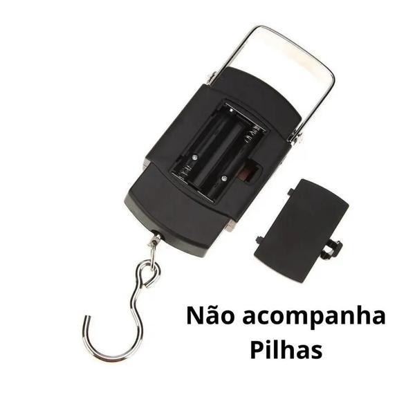 Balança Portátil Digital Alta Precisão Até 50kg Mala Bagagem - Armazém135 Imagem de Balança Portátil Digital Alta Precisão Até 50kg Mala Bagagem