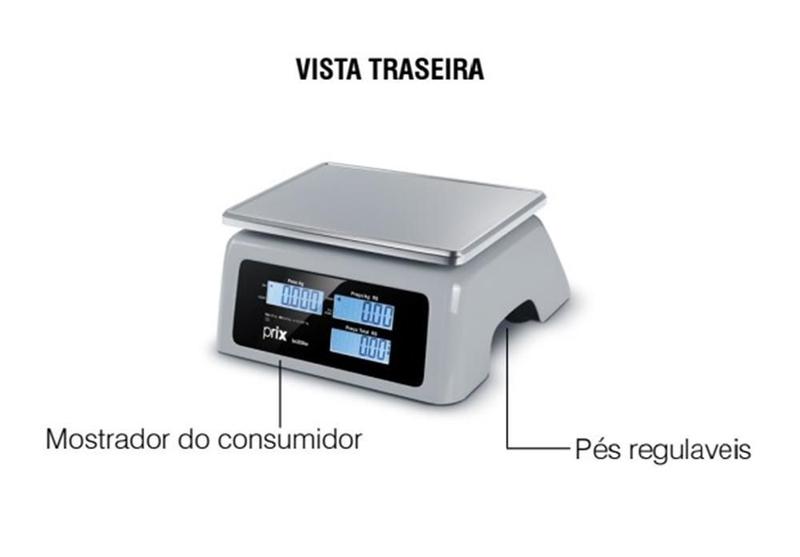 Imagem de Balança Toledo Bc200W À Prova D'Água 32Kg Com Bateria