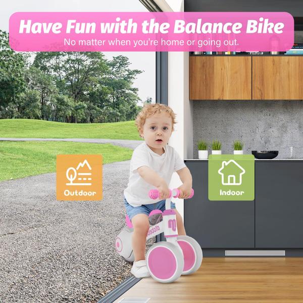 Imagem de Balance Bike allobebe Baby para 12 a 36 meses com assento ajustável