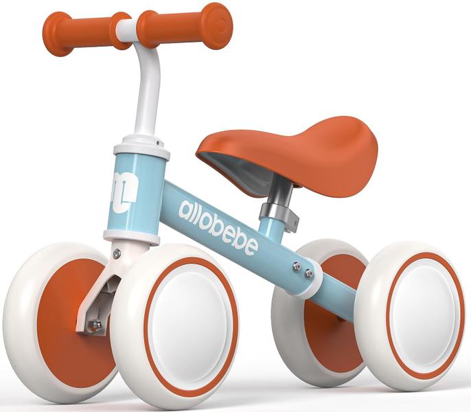 Imagem de Balance Bike allobebe Baby para criança de 1 ano com 4 rodas