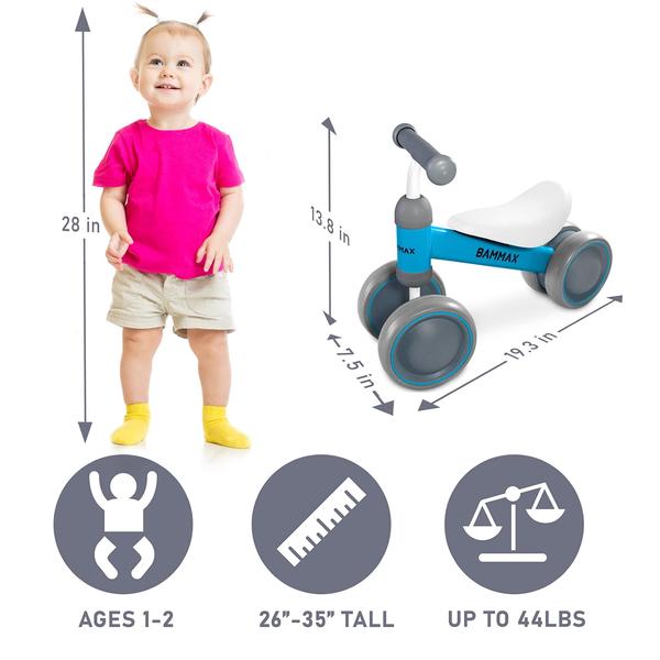 Imagem de Balance Bike Bammax Official TykeBike para criança de 1 a 2 anos