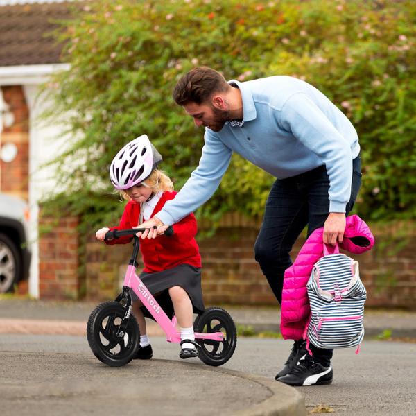 Imagem de Balance Bike Birtech Toddler de 12 polegadas para crianças de 2 a 6 anos rosa