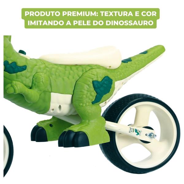 Imagem de Balance Bike Dino Bicicleta Equilíbrio Aro 12 Com Som E Luz