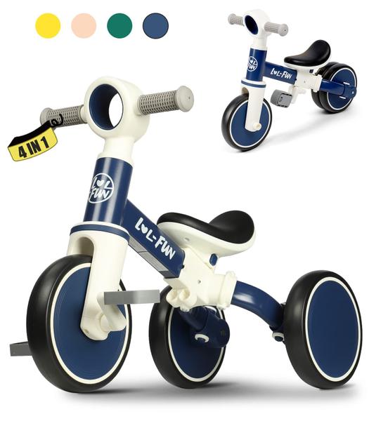 Imagem de Balance Bike LOL-FUN para crianças de 1 a 3 anos com pedal removível