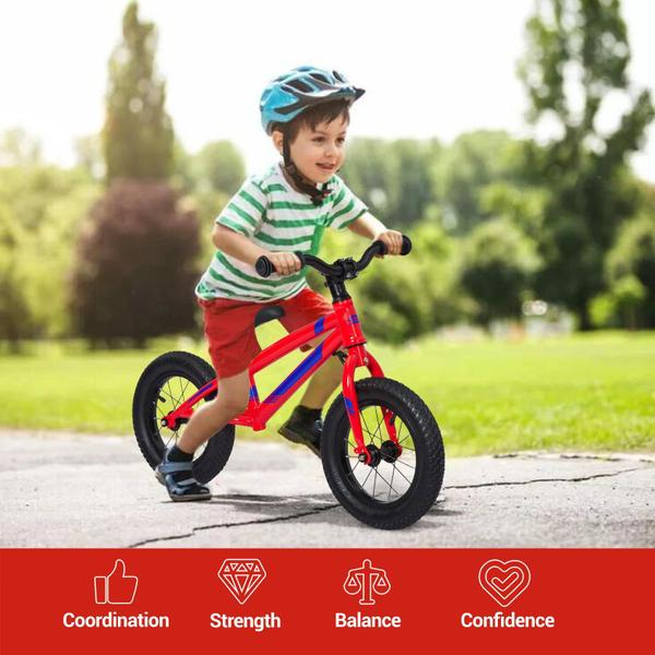 Imagem de Balance Bike MERXENG Leve para Crianças (1 a 4 anos) - Vermelha