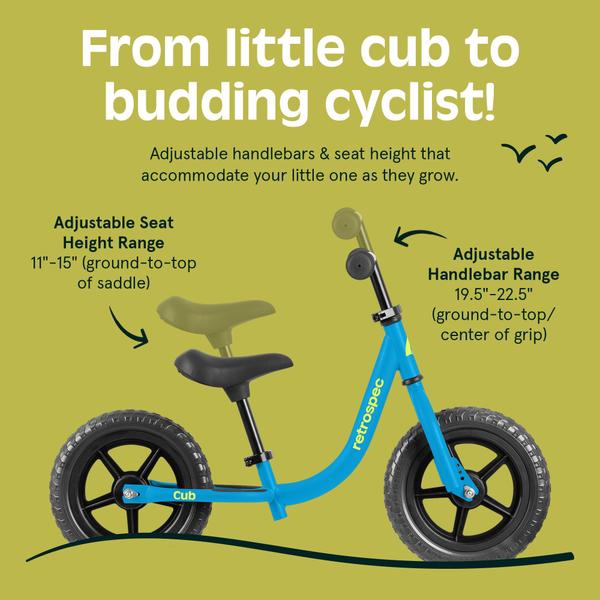Balance Bike Retrospec Cub 2 Toddler 12 anos, 18 a 3 anos, sem plano Imagem de Balance Bike Retrospec Cub 2 Toddler 12 anos, 18 a 3 anos, sem plano