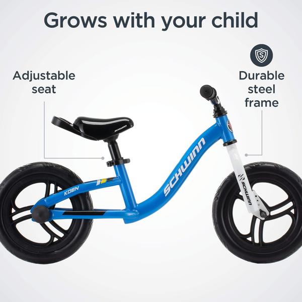 Imagem de Balance Bike Schwinn Koen & Elm com rodas de 12 polegadas para crianças de 1 a 4 anos