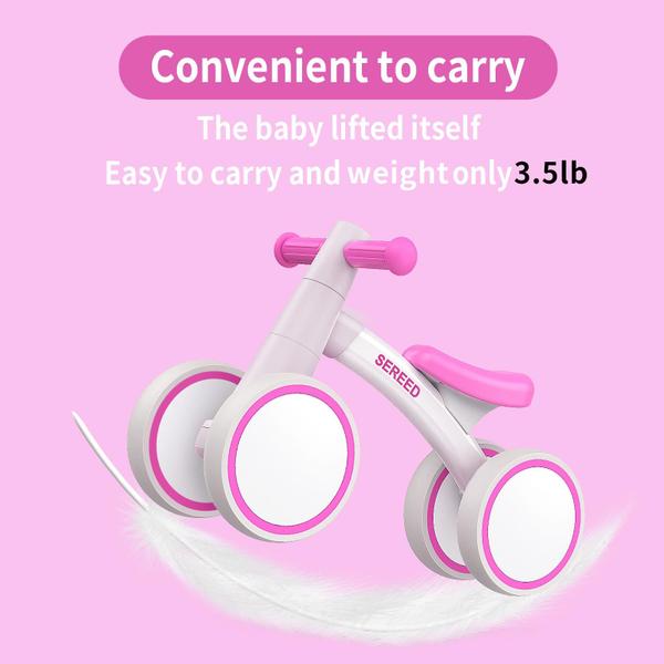 Imagem de Balance Bike SEREED Baby para meninos de 1 ano e meninas de 12 a 24 meses