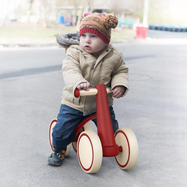 Imagem de Balance Bike SEREED para criança de 1 ano, estrutura de alumínio vermelha