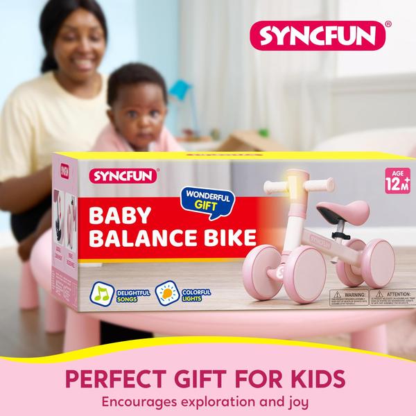 Imagem de Balance Bike SYNCFUN Baby com música e luz de 12 a 24 meses