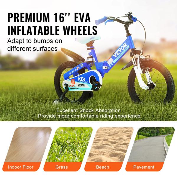 Imagem de Balance Bike VEVOR Folding Toddler 16 em aço de alto carbono