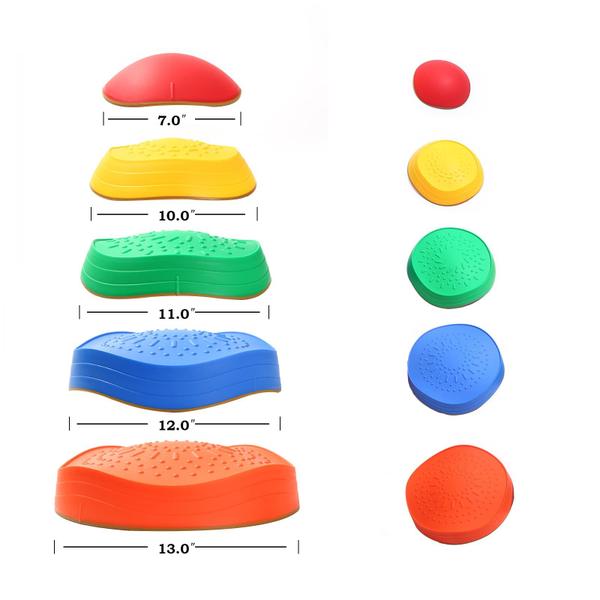 Imagem de Balance Stepping Stones makarci para crianças, antiderrapante, 5 unidades