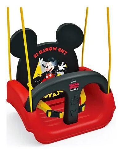 Imagem de Balanço Brinquedo  Infantil Mickey Com Encosto Regulável - Xalingo