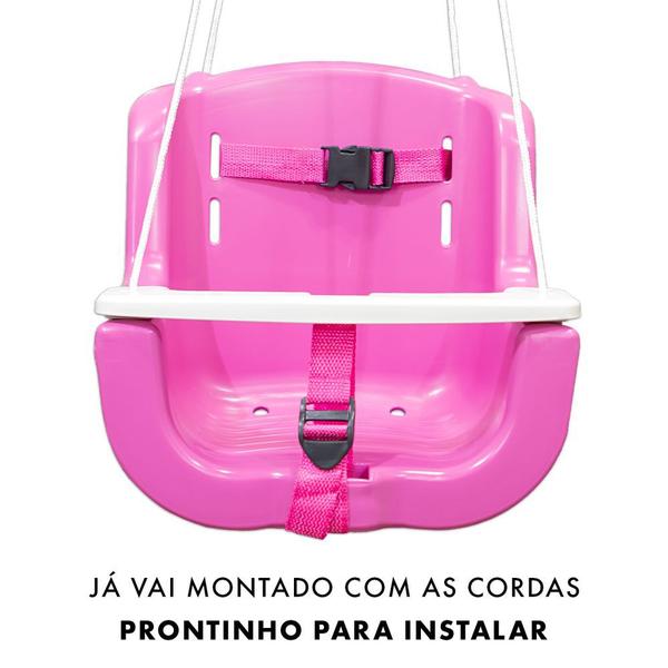 Balanço Infantil Bebê De Plástico Crianças 1 Até 6 Azul Rosa - Oestesom Imagem de Balanço Infantil Bebê De Plástico Crianças 1 Até 6 Azul Rosa