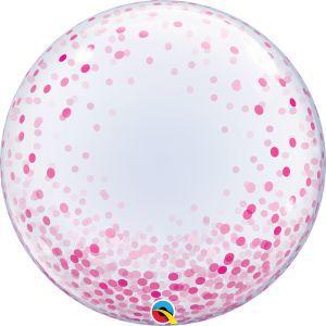 Imagem de Balao 24 deco bubble pontos de confete rosa 57790