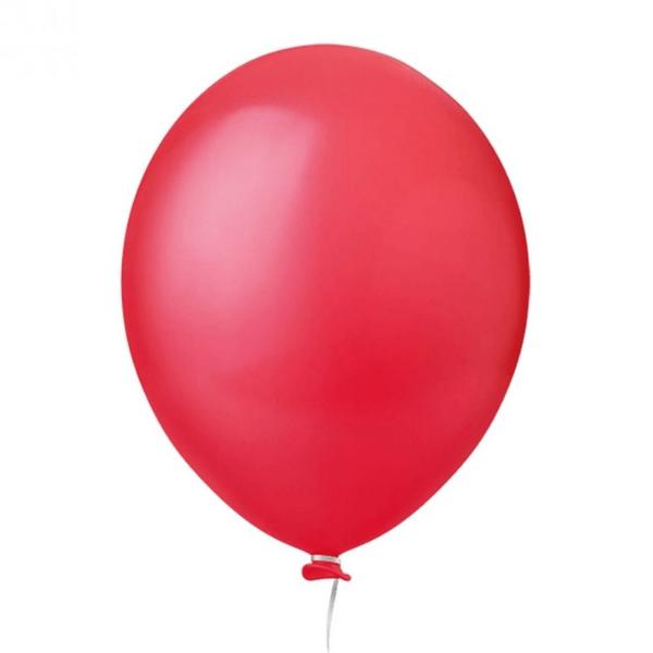 Imagem de Balão 8 Vermelho Happy Day Pc 50