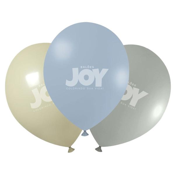 Imagem de Balão 9 Joy Retrô - Várias Cores - 25 Unidades
