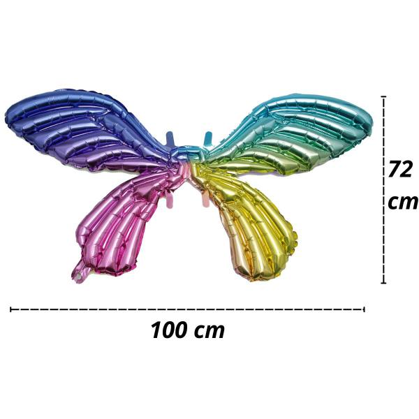 Imagem de Balao Asa De Borboleta Pendurar Nas Costas Grande Colorido