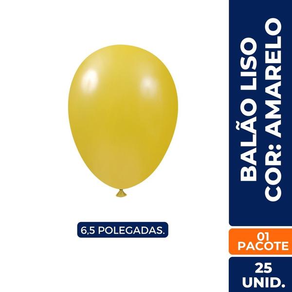 Imagem de Balão Bexiga 6,5 Polegadas Várias cores 1 Pacote com 25un.