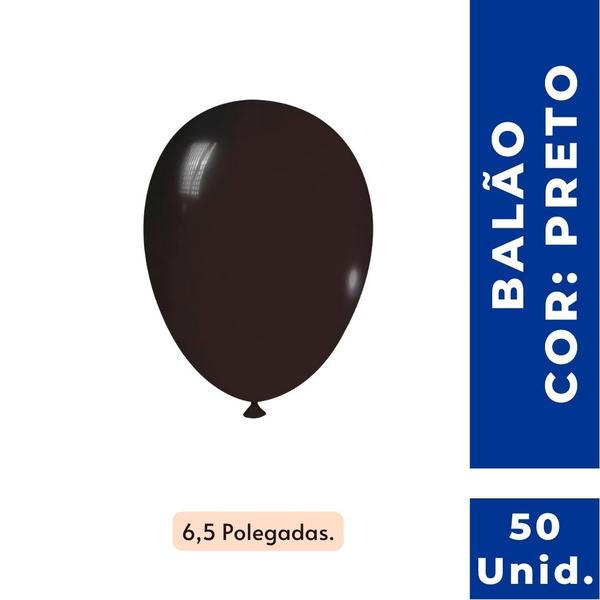 Imagem de Balão Bexiga 6,5 Polegadas Várias cores 1 Pacote com 50un.