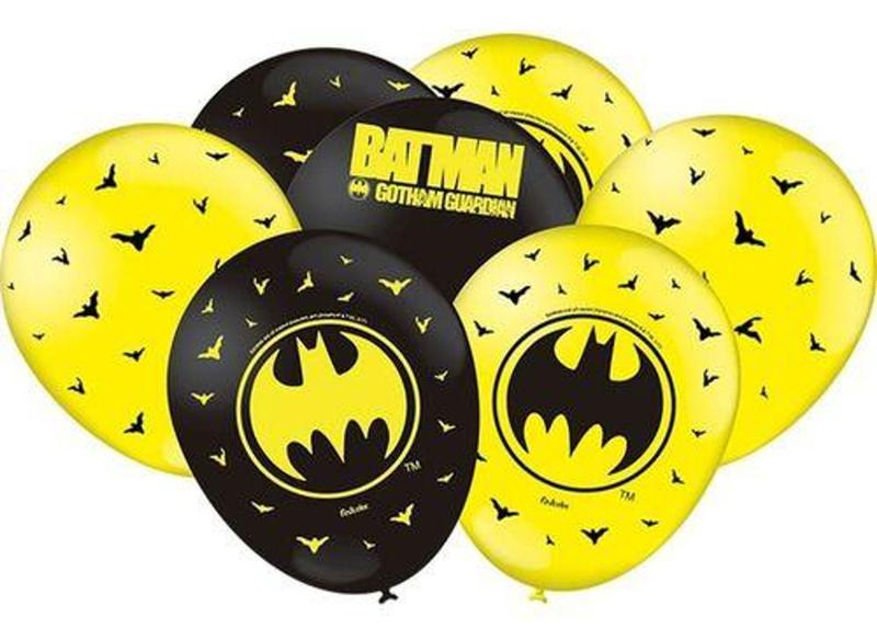 Imagem de Balão Bexiga Festa Batman Dc Heróis 23cm 9'' - 25 Unidades - Festcolor