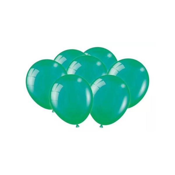 Imagem de Balão Bexiga Linha Color Com 25 Unid Verde Escuro Tam 9