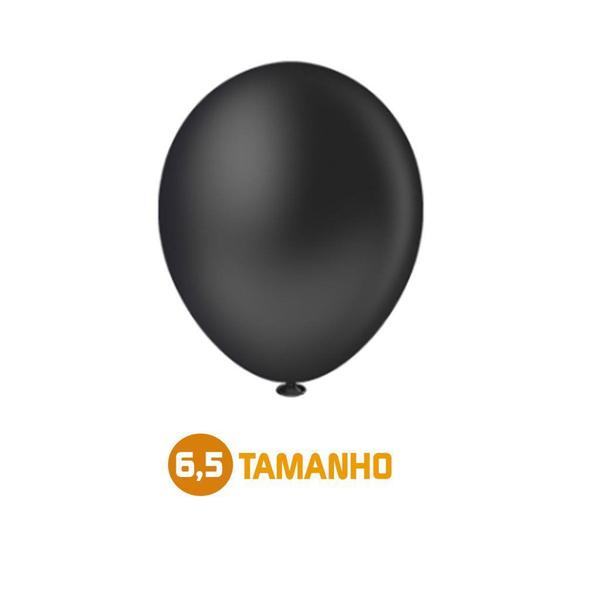 Imagem de Balao bexiga liso top 065 50x1 preto