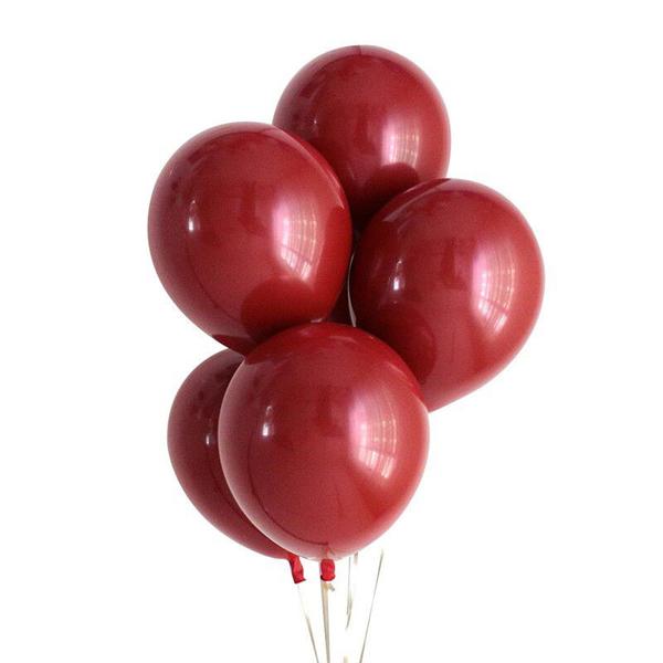 Imagem de Balão Bexiga Metalica Vermelho Nº5 Decoração - 25 Unidades - São Roque