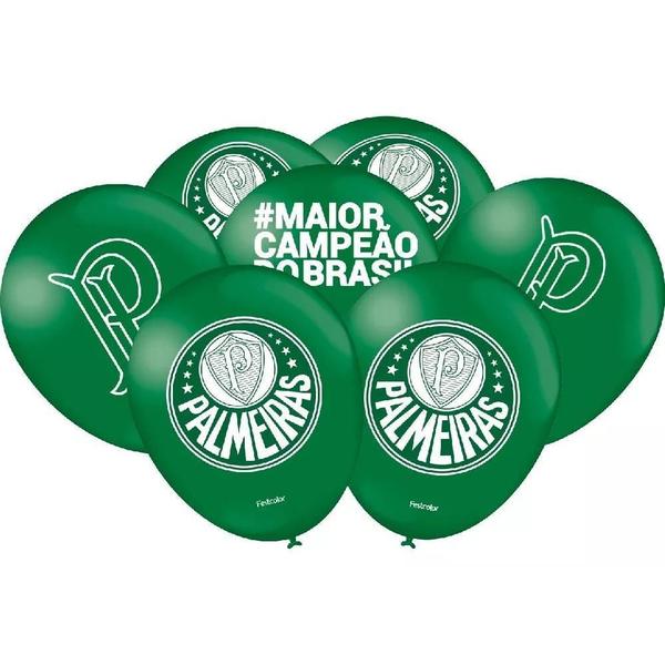 Imagem de Balão Bexiga Palmeiras Verde Com 25 Unid Festcolor