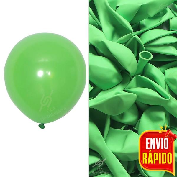 Imagem de Balão Bexiga Verde Limão Liso 7 Polegadas Balao Bexiga Festa de aniversário Artigo de Festa