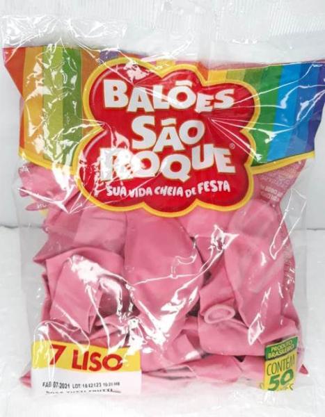 Imagem de Balao/ bexigas  n.070 rosa tutti frutti pct.c/50  sao roque