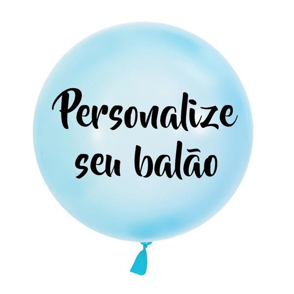 Imagem de Balão Bubble Azul - 24 Polegadas