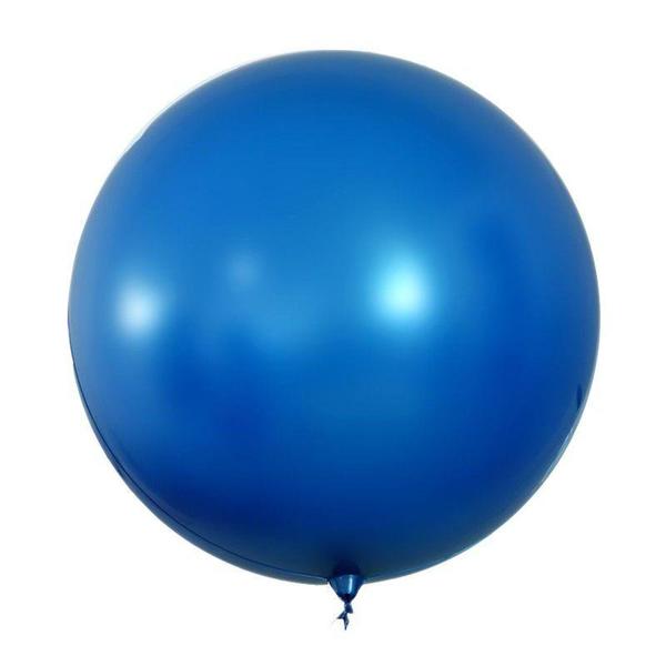 Imagem de Balão Bubble Cromado Metalizado Azul 24" 60cm - Mundo Bizarro