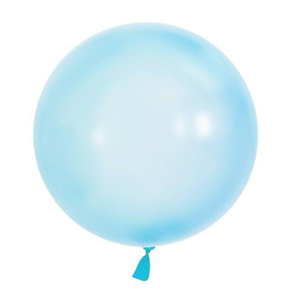 Imagem de Balão Bubble Transparente Azul 24" 60cm - Mundo Bizarro