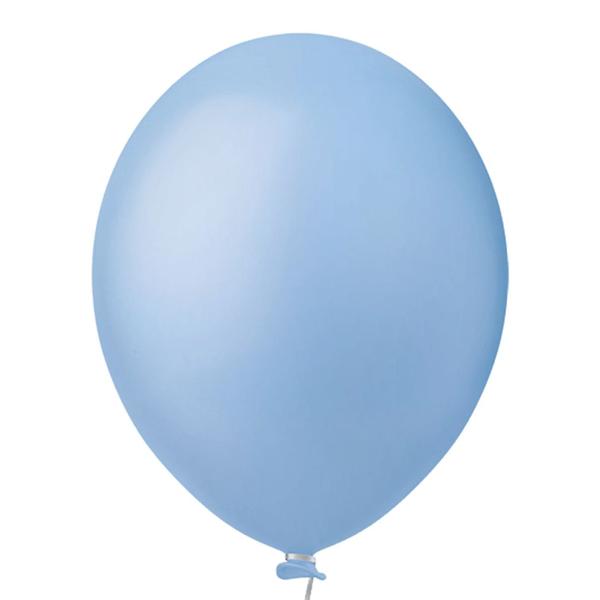 Imagem de Balão Candy Color Azul Claro nº9 23cm - 50 Unidades