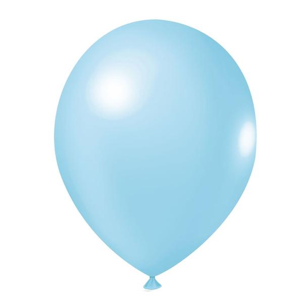 Imagem de Balão Candy Pastel Matte Azul nº9 23cm - 25 Unidades