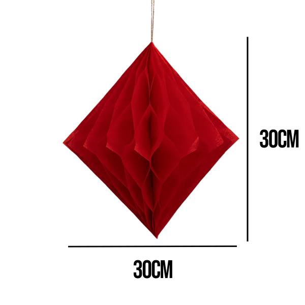 Imagem de Balão Colmeia Peão de Festa Junina Vermelho - 30Cm