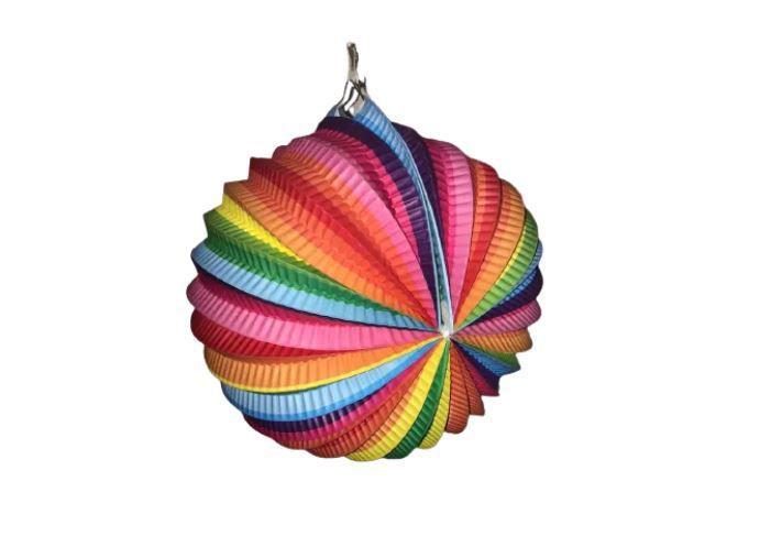 Imagem de Balão colorido para pendurar festa junina redondo 26cm-5un