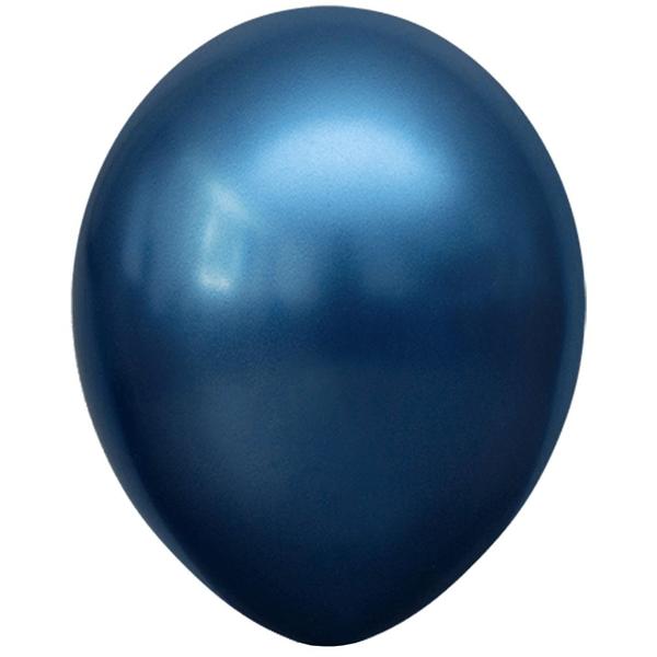 Imagem de Balão Cromado Alumínio Azul Meia Noite - 16 Pol - 10 Un