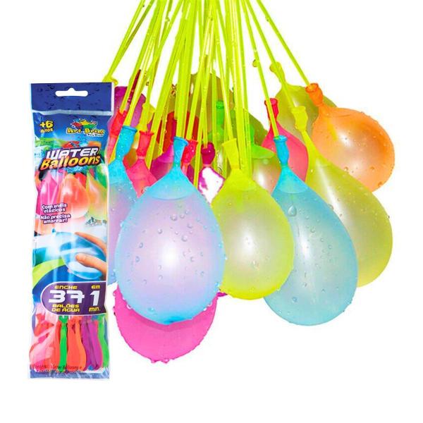 Imagem de Balão De Água Guerra Bexigas Water Balloons Splash Ball 37un Brincadeira Infantil