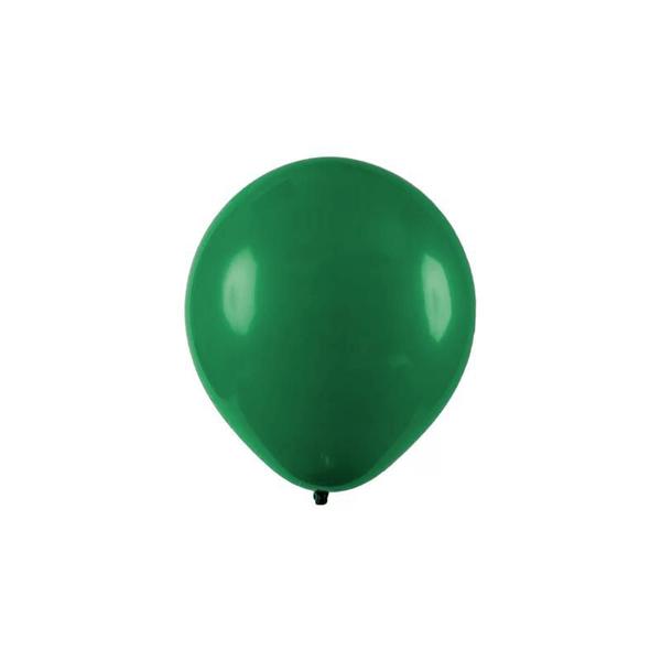 Imagem de Balão de Festa Bexiga Redondo Liso 9" - Verde Escuro - 50 Unidades - FestBall