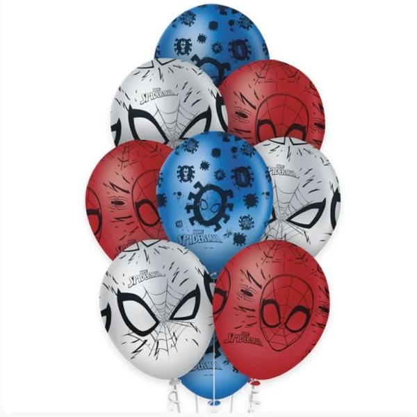 Imagem de Balão de Festa Decorado Premium Spider Man 12" - 10 unidades - Regina - Rizzo Embalagens