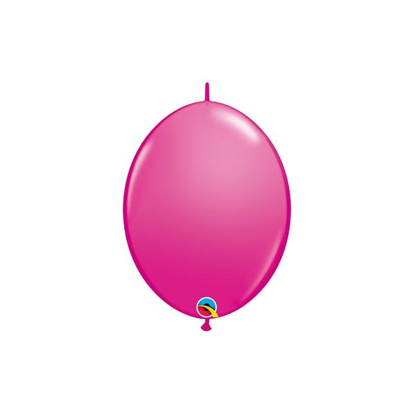 Imagem de Balão de Festa Látex Liso Q-Link - Cereja - 6" 15cm - 50 unidades - Qualatex Outlet - Rizzo