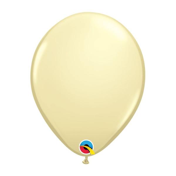 Imagem de Balão de Festa Látex Liso Sólido - Ivory Silk (Marfim Acetinado) - Qualatex - Rizzo