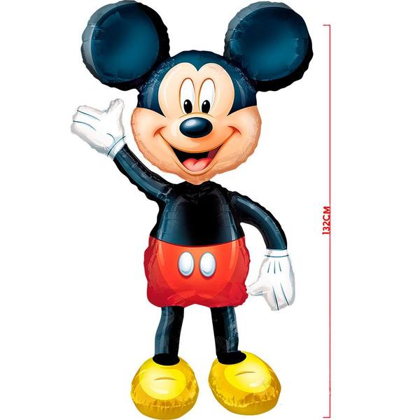 Imagem de Balão de Festa Metalizado 3d 1,32cm - Mickey Mouse - 1 unidade - Cromus - Rizzo