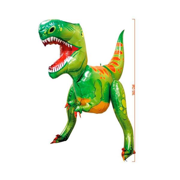 Imagem de Balão de Festa Metalizado 3D 1,52cm - Dinossauro - 1 unidade - Flexmetal - Rizzo