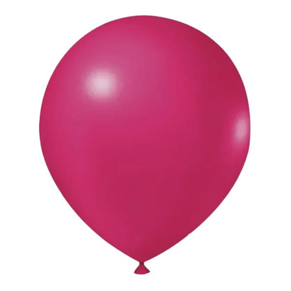 Imagem de Balão de festa Metalizado Pink - Kit com 8 pçs coração estrela brilhante confete rosa