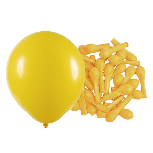 Imagem de Balão de Festa Profissional Amarelo nº8 20cm - 50 Un