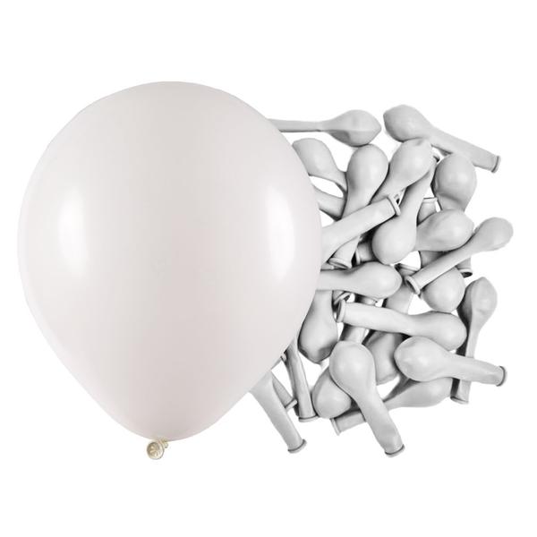 Imagem de Balão de Festa Profissional Branco nº9 23cm - 50 Un